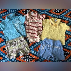 Baby Boy Assorted pieces shorts & tee’s Cotton Kenneth Cole, Carters